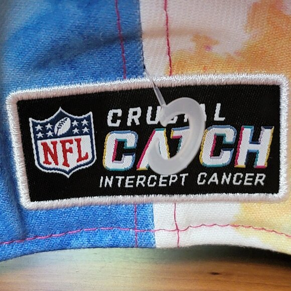 NFL Jacksonville Jaguars Football Crucial Catch Tie Dye Stretch Fit Cap - M/L - Picture 7 of 12